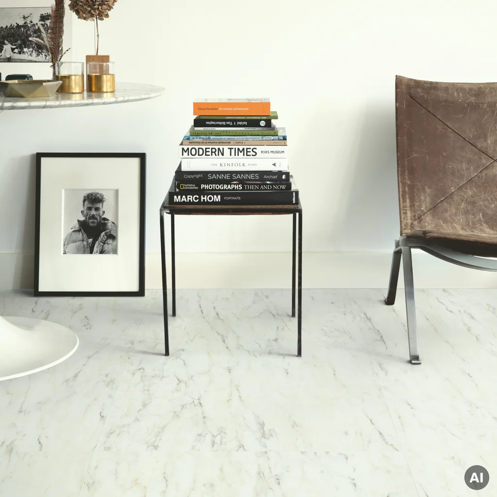 Luna marble white Klasa 33 2.5 mm TAK, SGTC20305, panele winylowe, Blush, Quick-Step