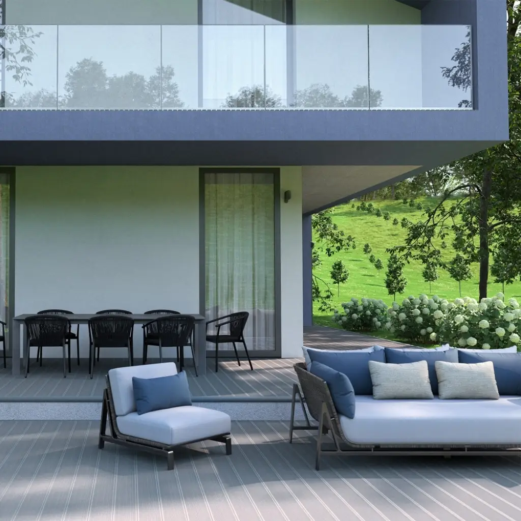 Deska tarasowa dwustronna Toskania Eucalipto 2,4m 25 mm, BT0003, Deska tarasowa, Kolory Świata, Bergdeck