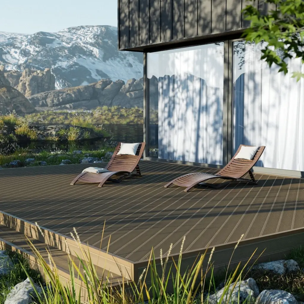 Deska tarasowa dwustronna Skandynawia Ek 2,4m 25 mm, BS0004, Deska tarasowa, Kolory Świata, Bergdeck