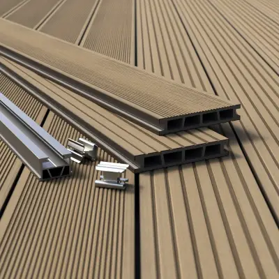 Deska tarasowa dwustronna Skandynawia Ek 2,4m 25 mm, BS0004