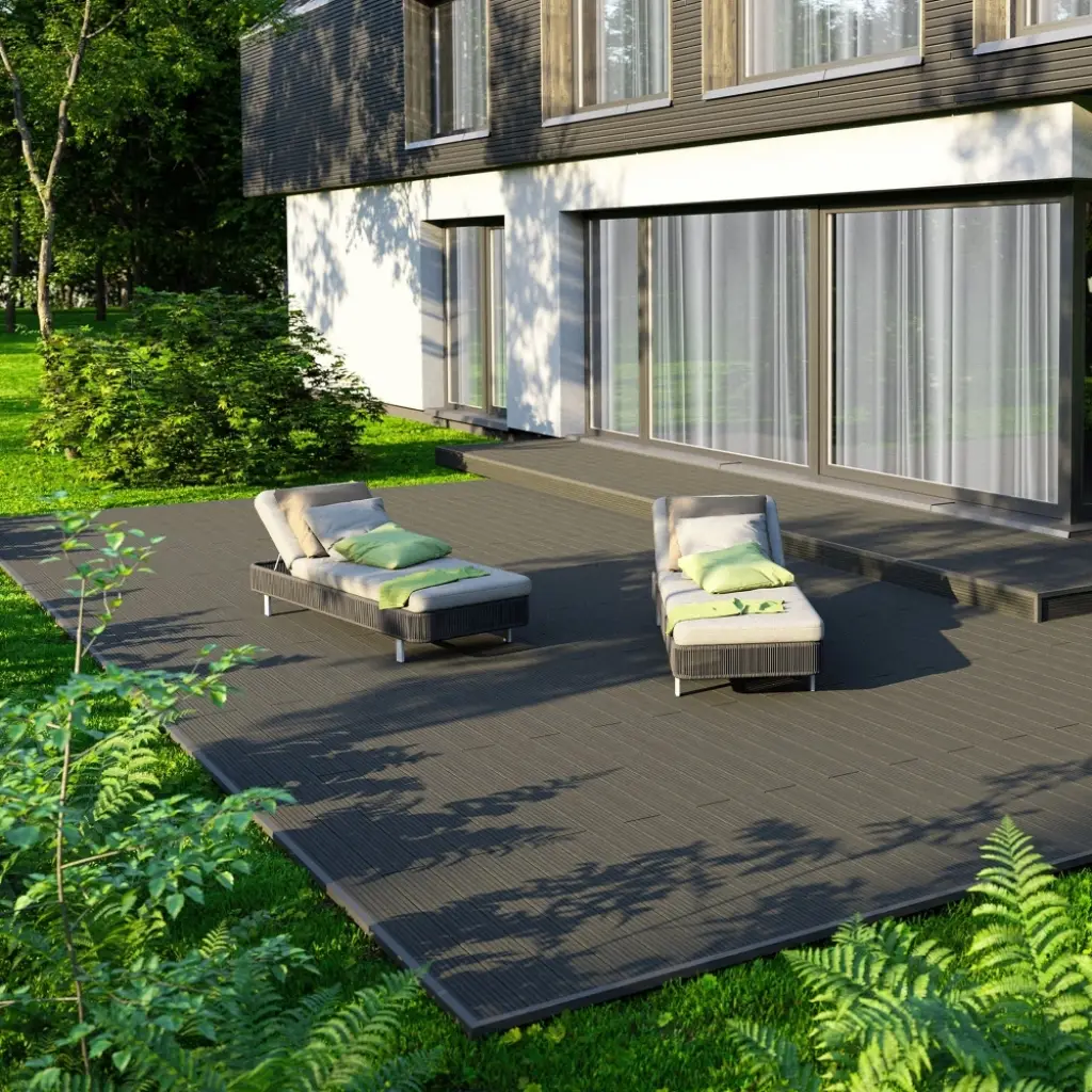 Deska tarasowa Wood szczotkowana Grafit 2,4m 25 mm, BW0002, Deska tarasowa, Bergdeck Wood, Bergdeck