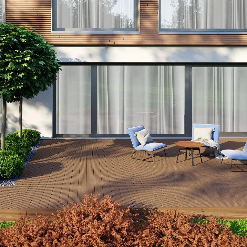 Deska tarasowa Wood szczotkowana Kasztan 2,4m 25 mm, BW0004, Deska tarasowa, Bergdeck Wood, Bergdeck