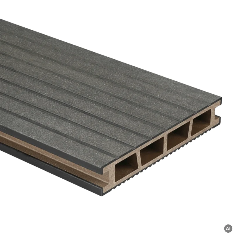 Deska tarasowa dwustronna BERGDECK B150 szczotkowana Czarny