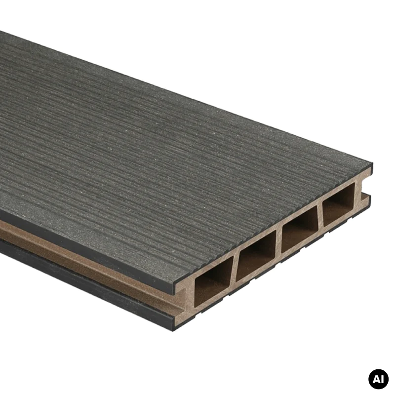 Deska tarasowa dwustronna BERGDECK B150 szczotkowana Czarny