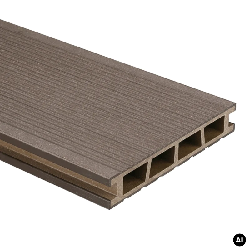 Deska tarasowa dwustronna BERGDECK B150 szczotkowana Orzech