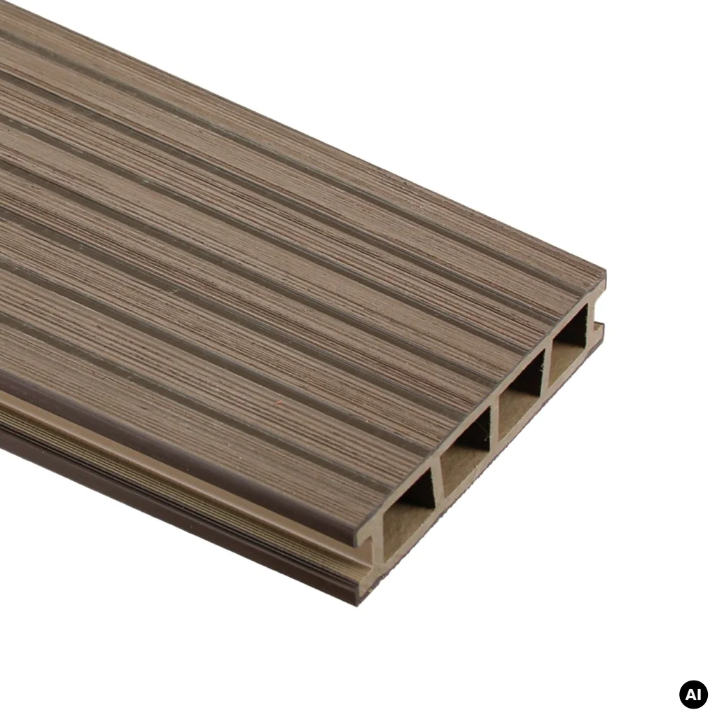 Deska tarasowa dwustronna BERGDECK Pure Orzech 2,4m 25 mm, BP1003, Deska tarasowa, Deska tarasowa BERGDECK WPC Pure, Bergdeck