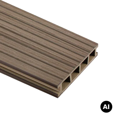 Deska tarasowa dwustronna BERGDECK Pure Orzech 2,4m 25 mm, BP1003