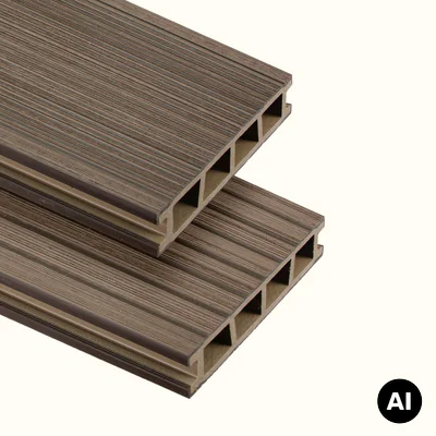 Deska tarasowa dwustronna BERGDECK Pure Orzech 2,4m 25 mm, BP1003
