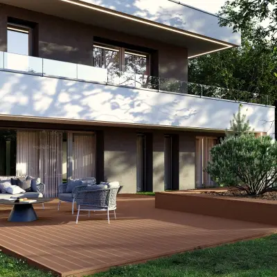 Deska tarasowa dwustronna BERGDECK Pure Kasztan 2,4m 25 mm, BP1004