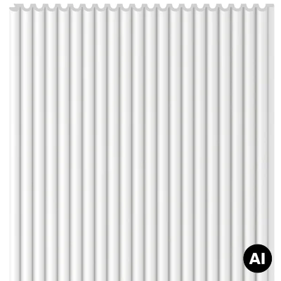 Lamele Panel Linerio XS-Line Oval White 6065810