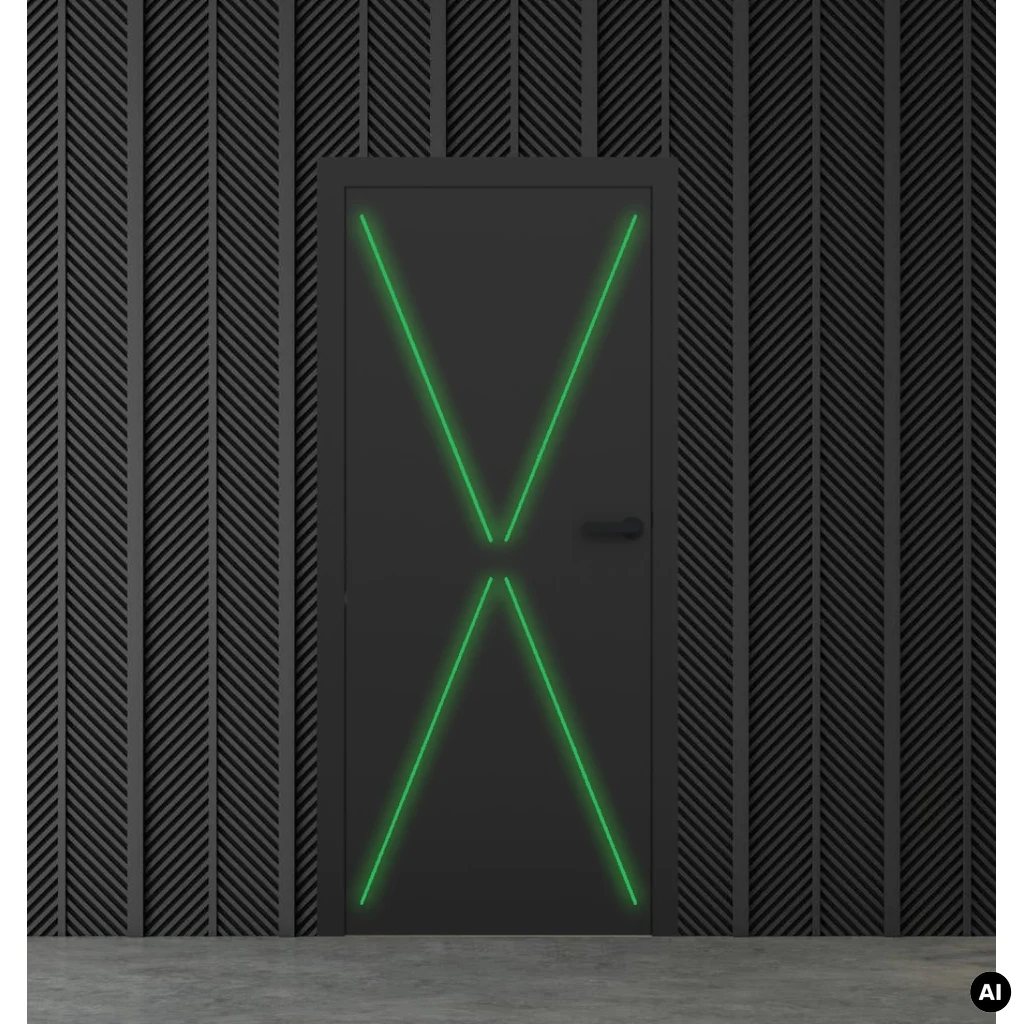 Drzwi gamingowe XDOOR, Drzwi wewnętrzne, X DOOR, Interdoor