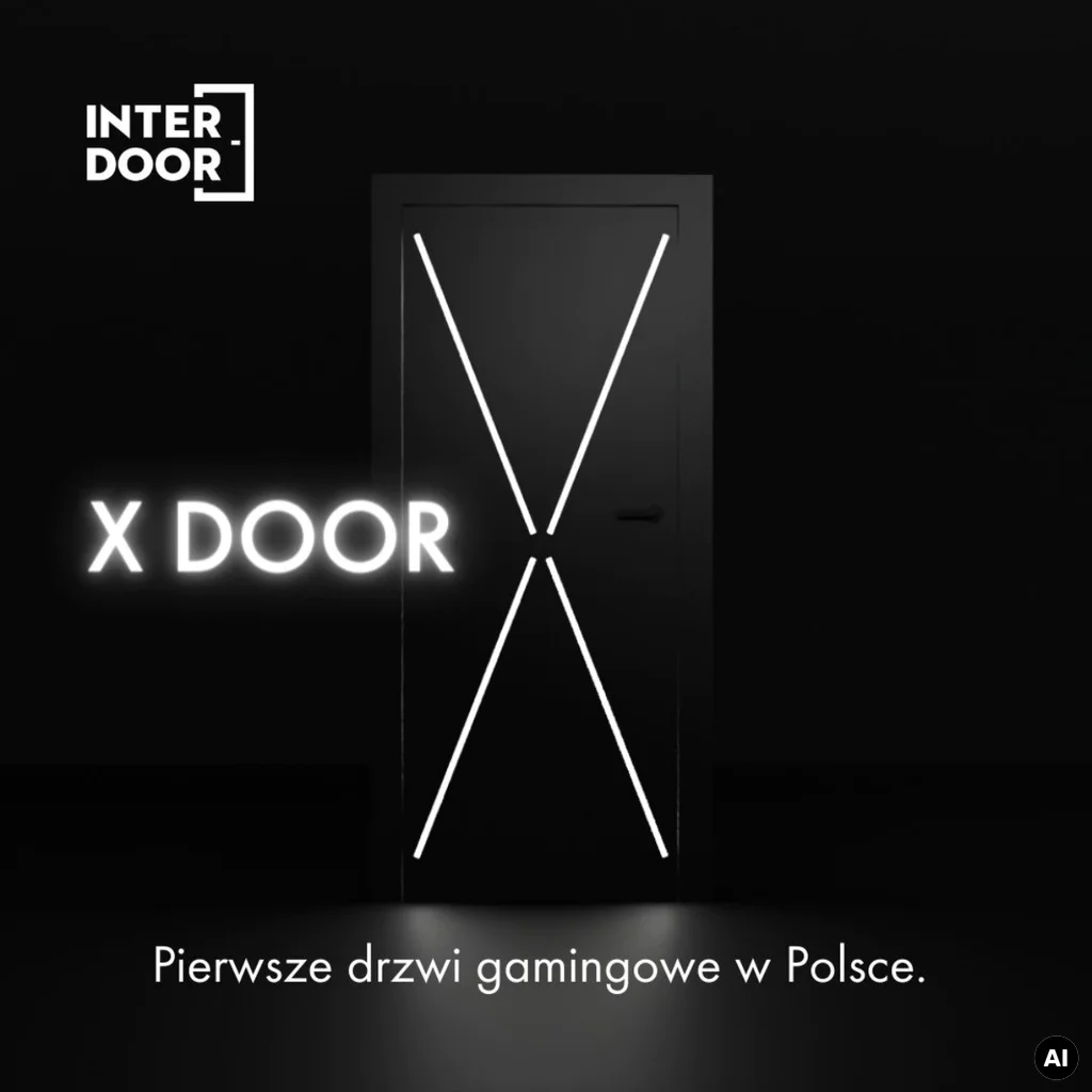 Drzwi gamingowe XDOOR, Drzwi wewnętrzne, X DOOR, Interdoor