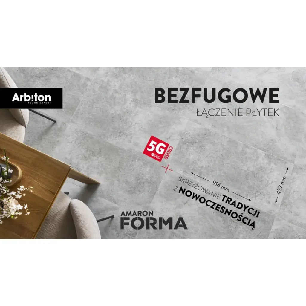 Panele winylowe SPC Braga Silver CAF 250 Klasa 33 5 mm, 5905167876701, Panele winylowe, Amaron Forma, Arbiton