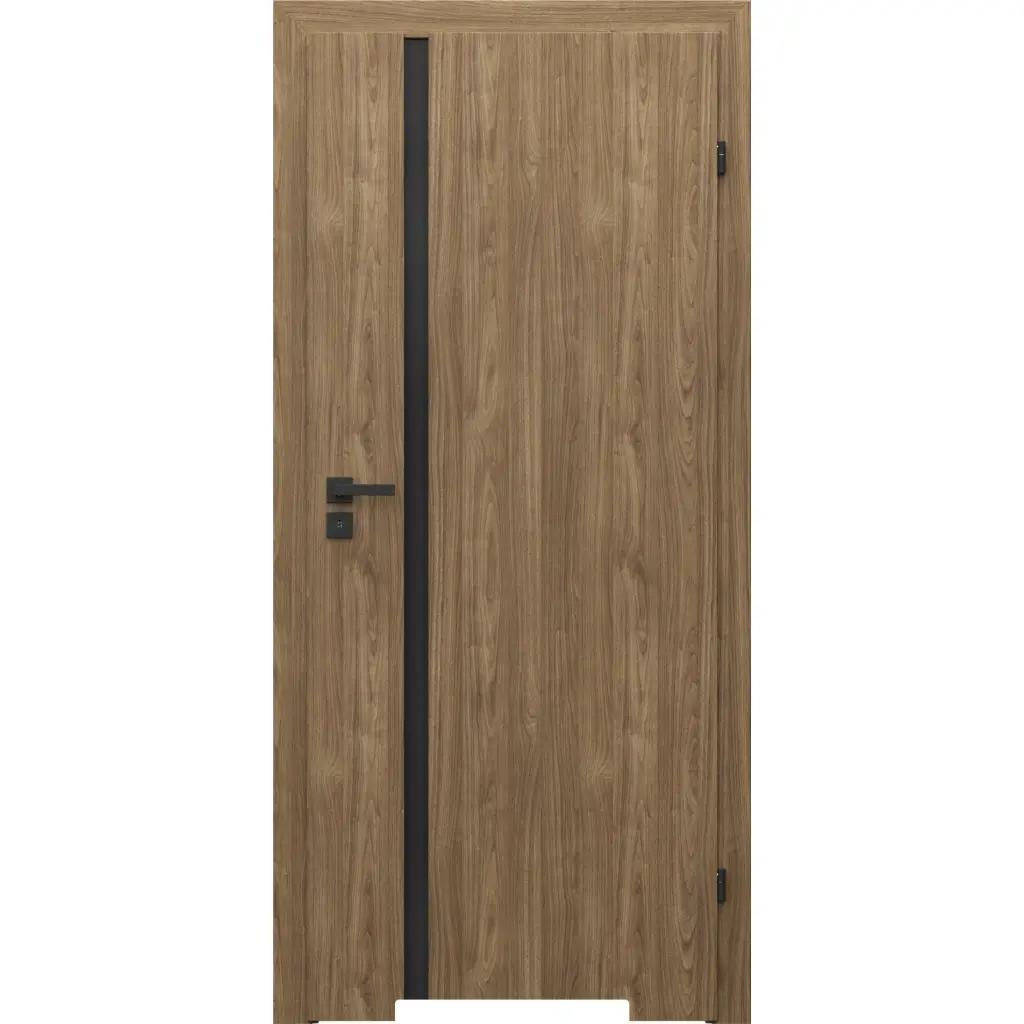Drzwi Porta Focus 4.A z czarną szybą przylgowe prawe 80 cm WC, SPWG4A0P08DDTWSB2KHB00, Drzwi wewnętrzne, Porta FOCUS, PORTA
