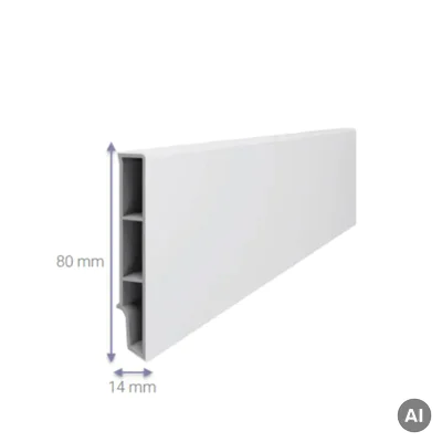 Listwa przypodłogowa Sempla Biała 701A, 3030574