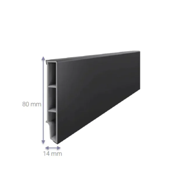 Listwa przypodłogowa Sempla Ciemnoszara 703A, 3030576 - 3