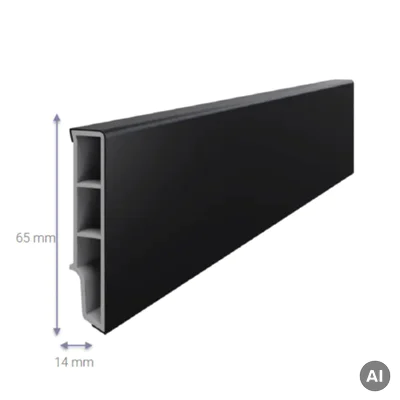 Listwa przypodłogowa Sempla Czarna 706A, 3030580