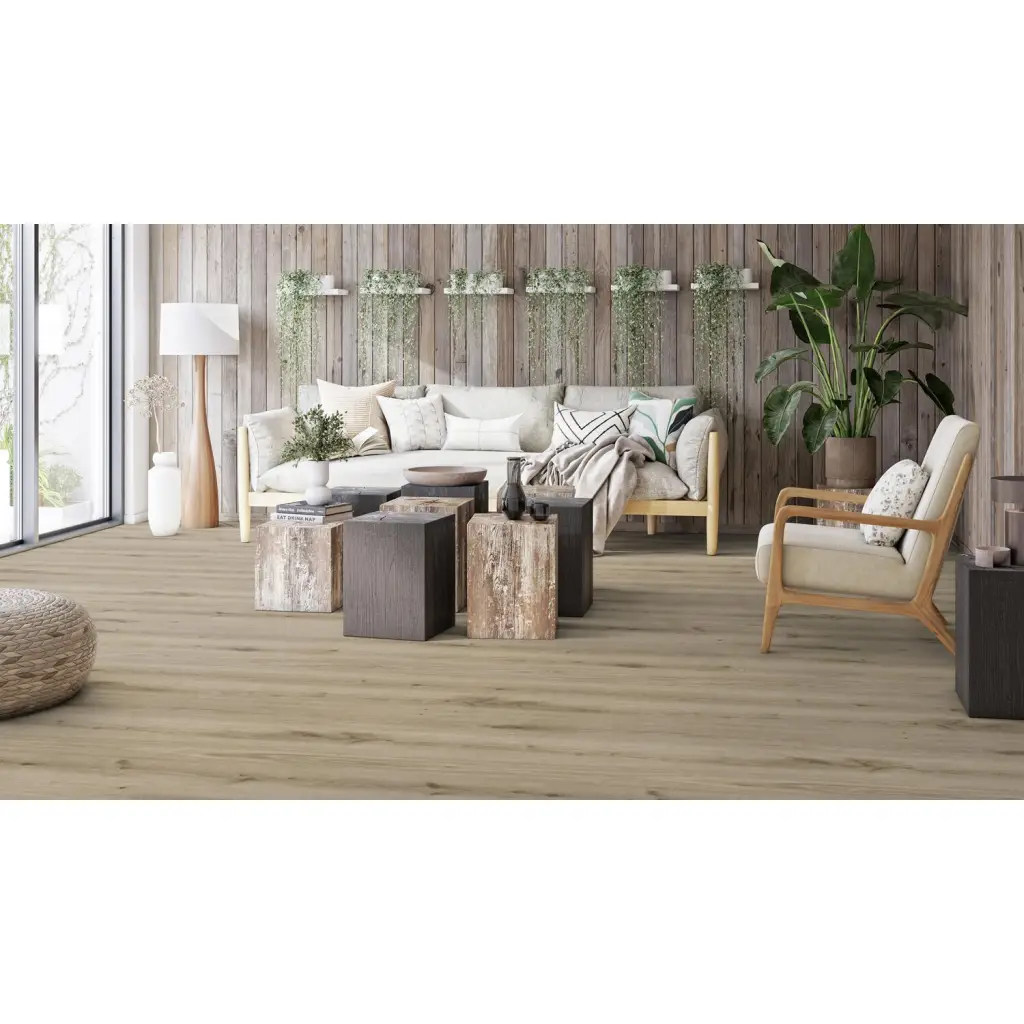 Panele winylowe ze zintegrowanym podkładem SPC Primary Oak Light Grey 260030006 Klasa 33 5 mm, Panele winylowe, Essence Rigid 55, Tarkett