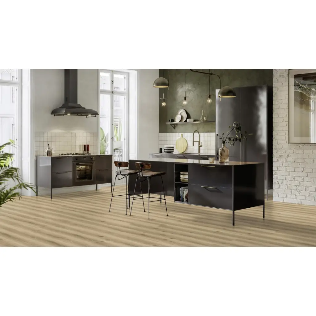 Panele winylowe ze zintegrowanym podkładem SPC Limousin Oak Natural 280006005 Klasa 33 5.5 mm, Panele winylowe, Elegance Rigid 55, Tarkett