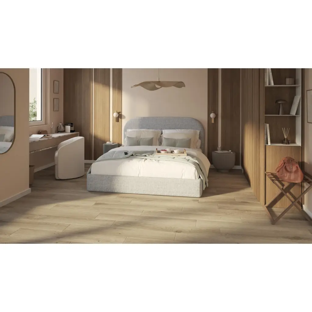 Panele winylowe ze zintegrowanym podkładem SPC Contemporary Oak Natural 280006009 Klasa 33 5.5 mm, Panele winylowe, Elegance Rigid 55, Tarkett