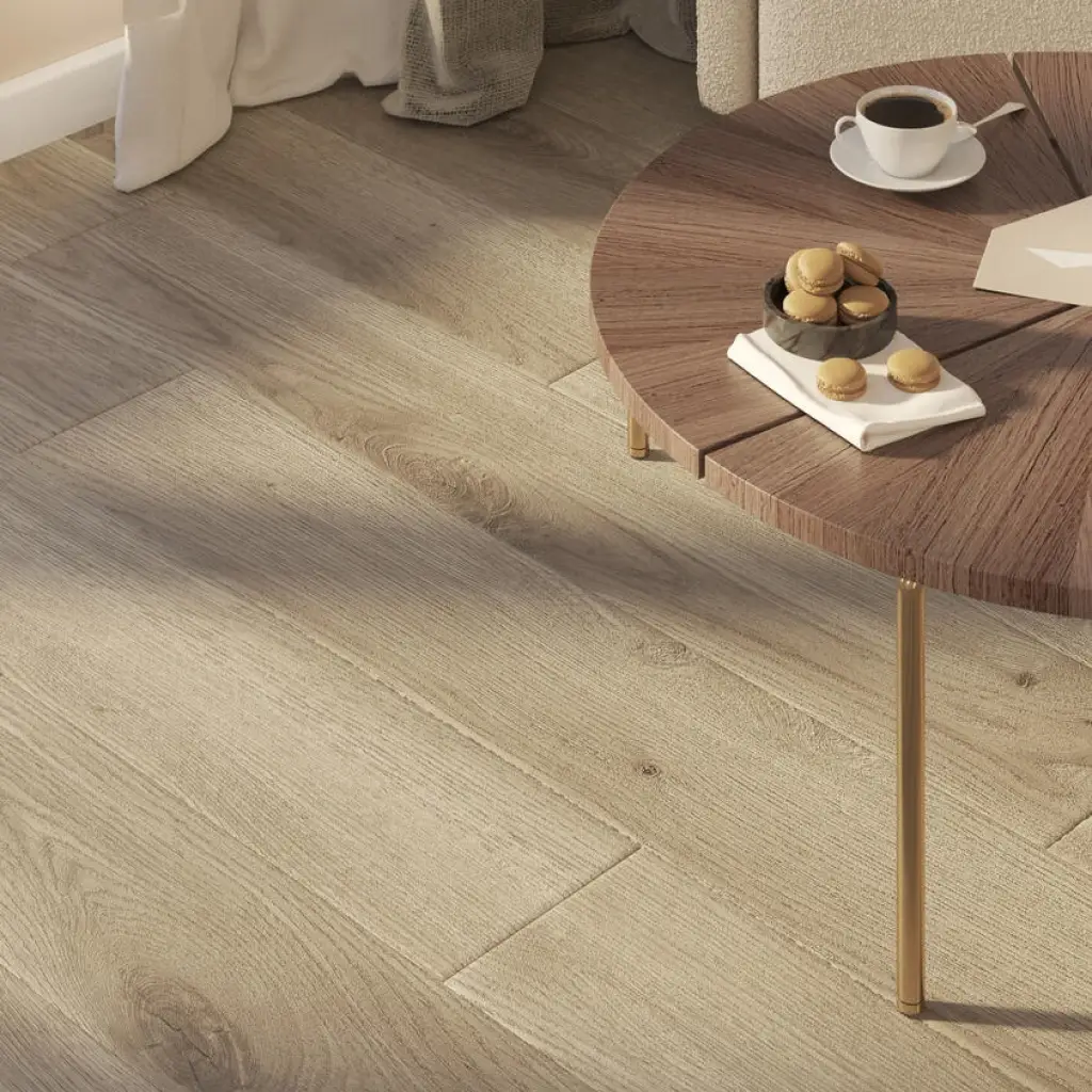 Panele winylowe ze zintegrowanym podkładem SPC Contemporary Oak Natural 280006009 Klasa 33 5.5 mm, Panele winylowe, Elegance Rigid 55, Tarkett