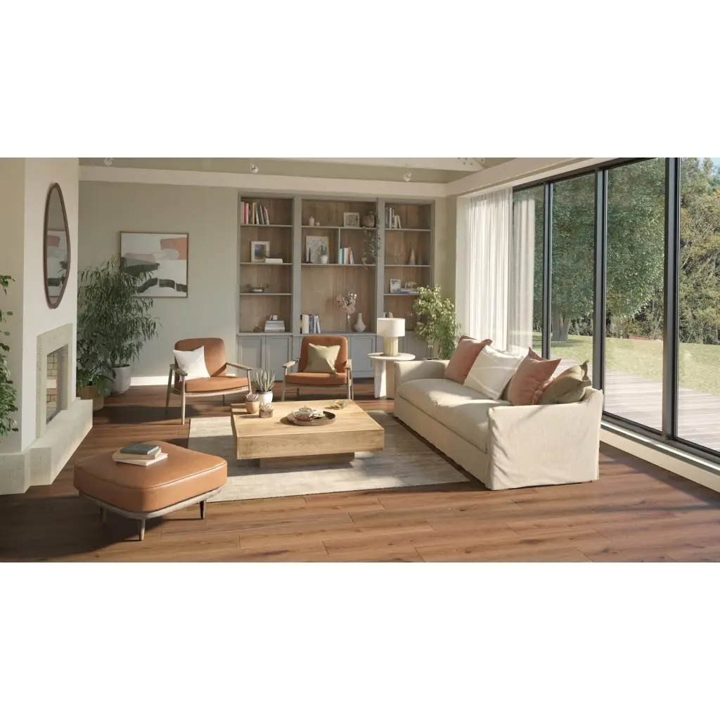 Panele winylowe ze zintegrowanym podkładem SPC Delicate Oak Brown 280007016 Klasa 33 5.5 mm, Panele winylowe, Elegance Rigid 55, Tarkett