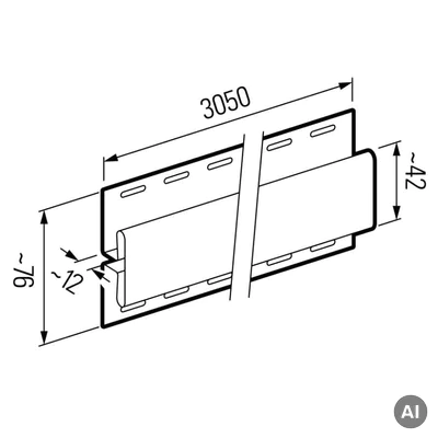 Listwa Łącznik śmietankowy SV-18 Łącznik śmietankowy SV-18 3030483