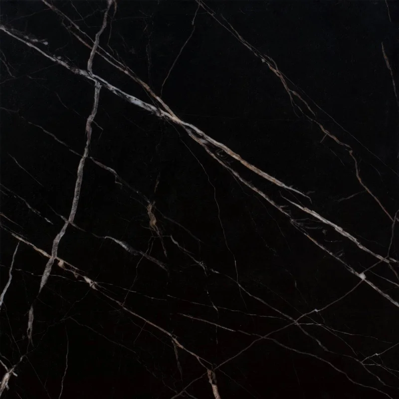 Panele winylowe SPC Calacatta Black 60x60 Marmur Czarny Kami
