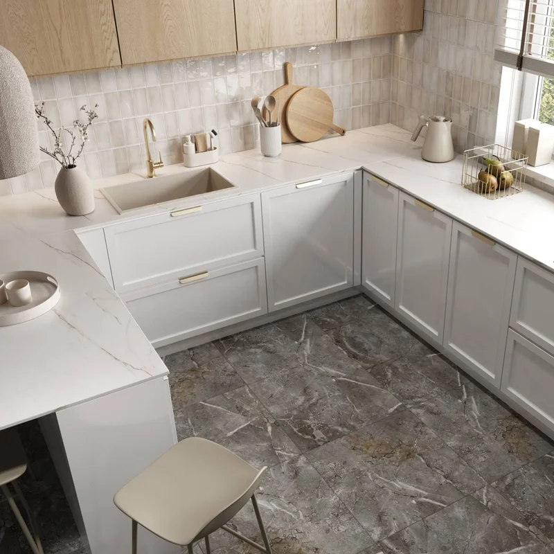 Panele winylowe SPC Marble Skin 60x60 Marmur Beżowy Kamień