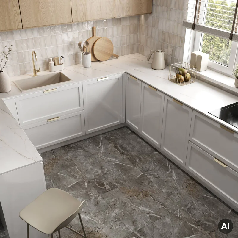 Panele winylowe SPC Marble Skin 5 mm Klasa 33, 6067237 - 2