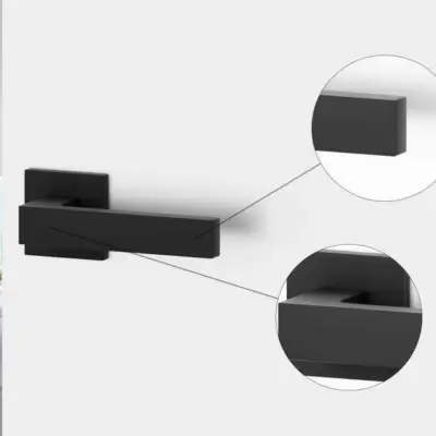 Klamka czarna matowa BELLA 5907609715852, N266545B