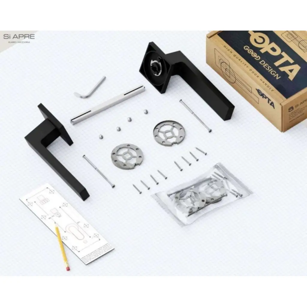 Klamka czarna matowa BELLA 5907609715852, N266545B, Klamki, BELLA SI APRE, Si Apre