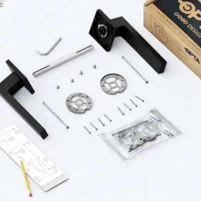 Klamka czarna matowa BELLA 5907609715852, N266545B