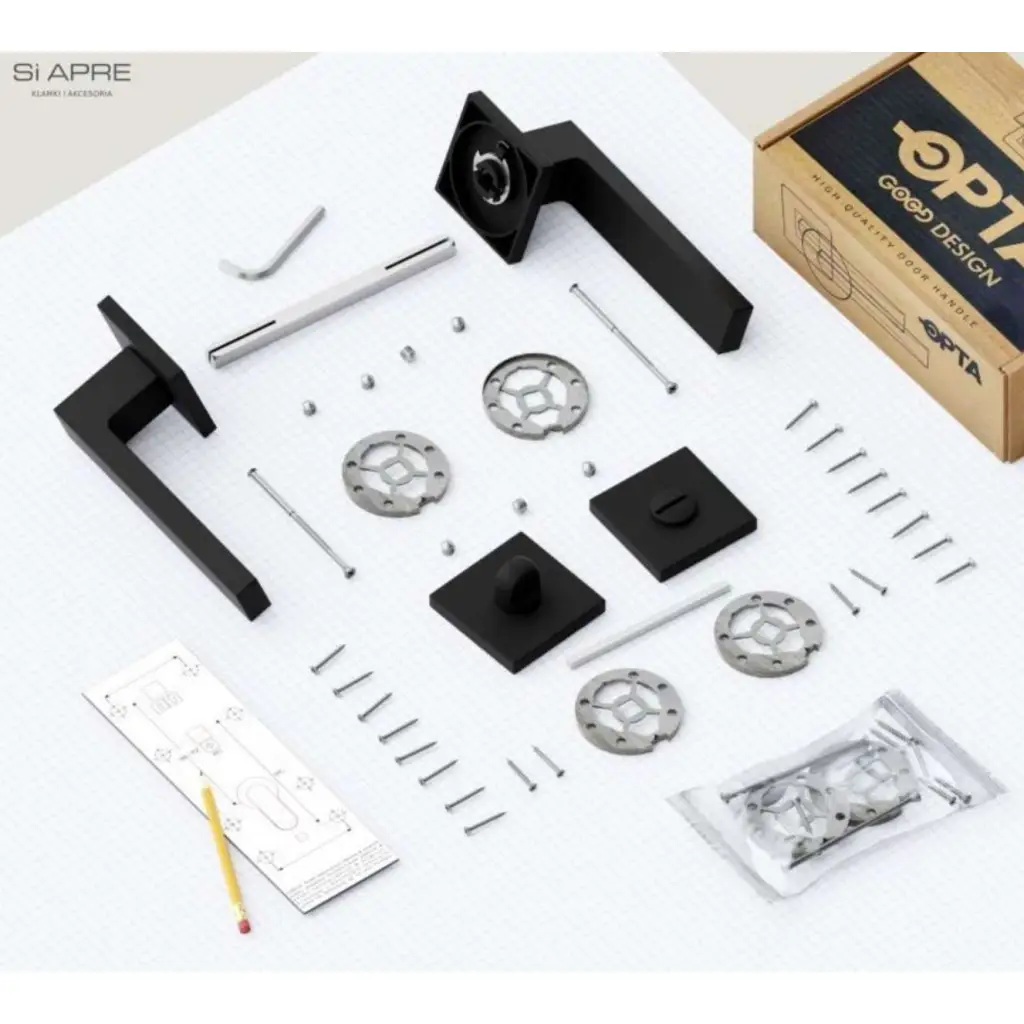 Rozeta kwadratowa BELLA QR56 do WC CZARNY , N656345, Rozeta kwadratowa, BELLA SI APRE, Si Apre