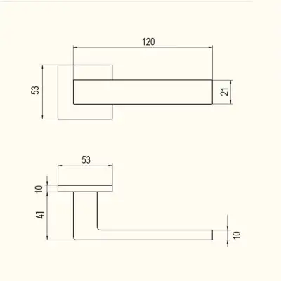Rozeta kwadratowa BELLA QR56 do WC CZARNY , N656345