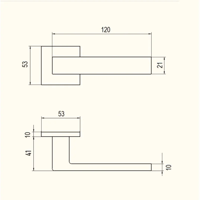 Rozeta kwadratowa BELLA QR56 do WC CZARNY , N656345 - 4