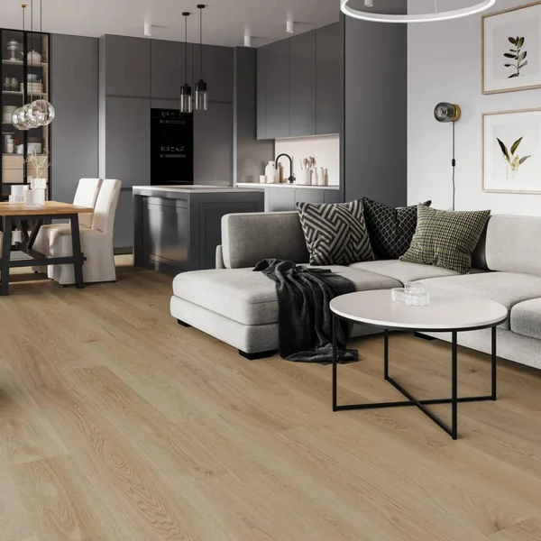 Panele winylowe SPC z podkładem Dąb Lniany Naturalny 6 mm 