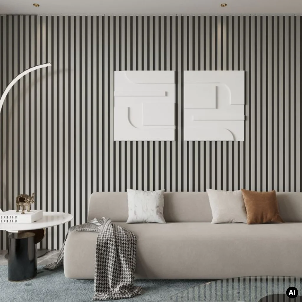 Lamele Akustyczne Matt Soft Touch Stone Grey L 728, 120045737, Lamele, Lamele akustyczne MDF, AGT