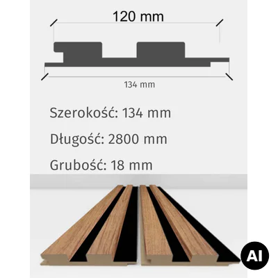 Lamele Akustyczne Supramat Timeless Grey L 3017, 120046378
