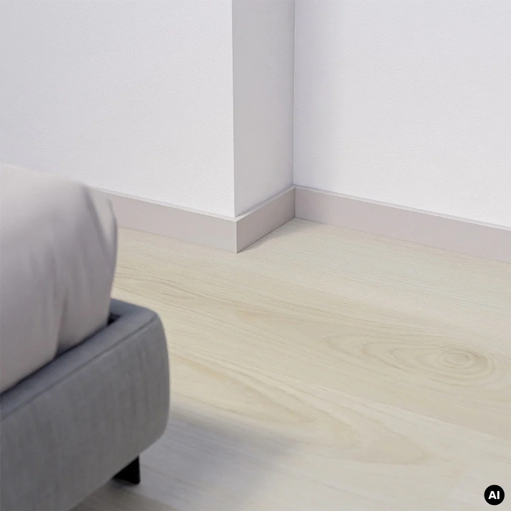 Listwa przypodłogowa Bravo 80 mm Kaszmir  2,4m, BR81F4, Listwy przypodłogowe, Bravo, Salag