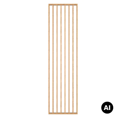 Lamele Ścianka lamelowa Woodwall Dąb Saragossa, 33610329001