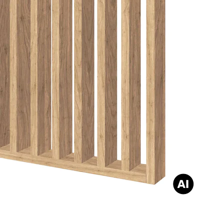 Lamele Ścianka lamelowa Woodwall Dąb Saragossa, 33610329001