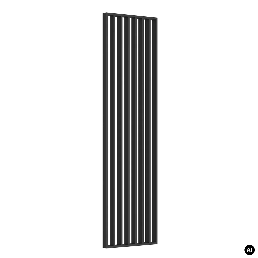 Lamele Ścianka lamelowa Woodwall Czarna, 33610329003, Ścianka lamelowa, Woodwall, Marbet Design
