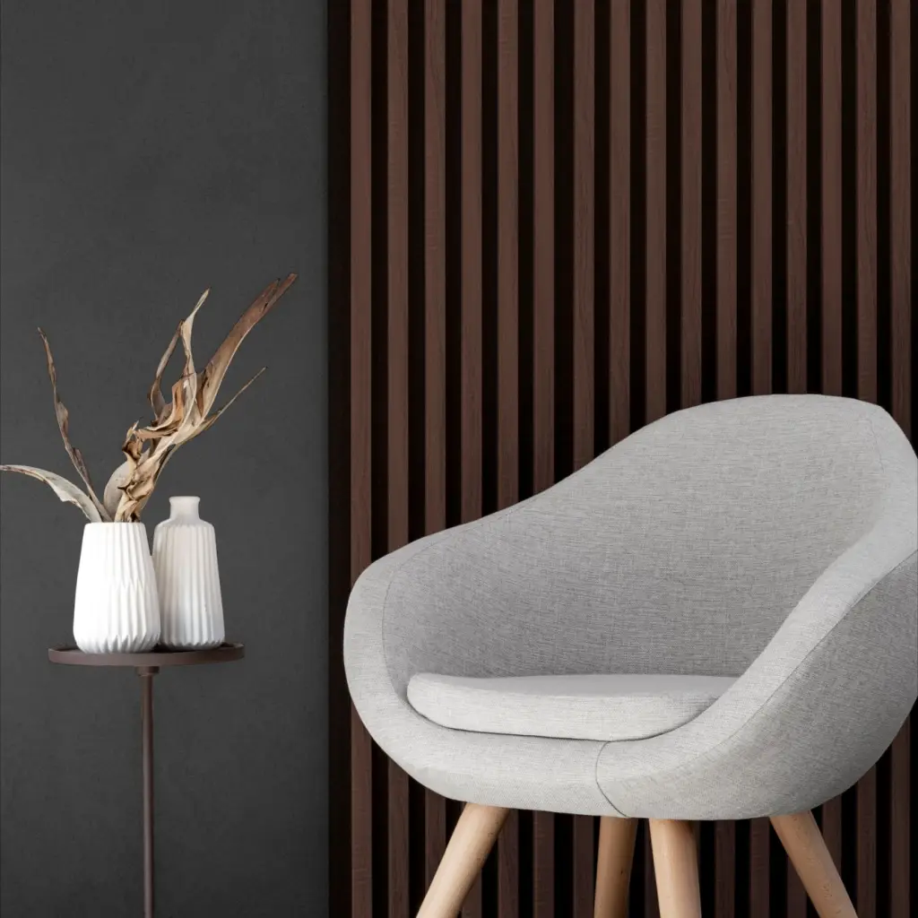 Lamele Panele lamelowe na filcu dąb ciemny 2700 x 308 mm, 53615641104, Lamele, Woodline, Marbet Design