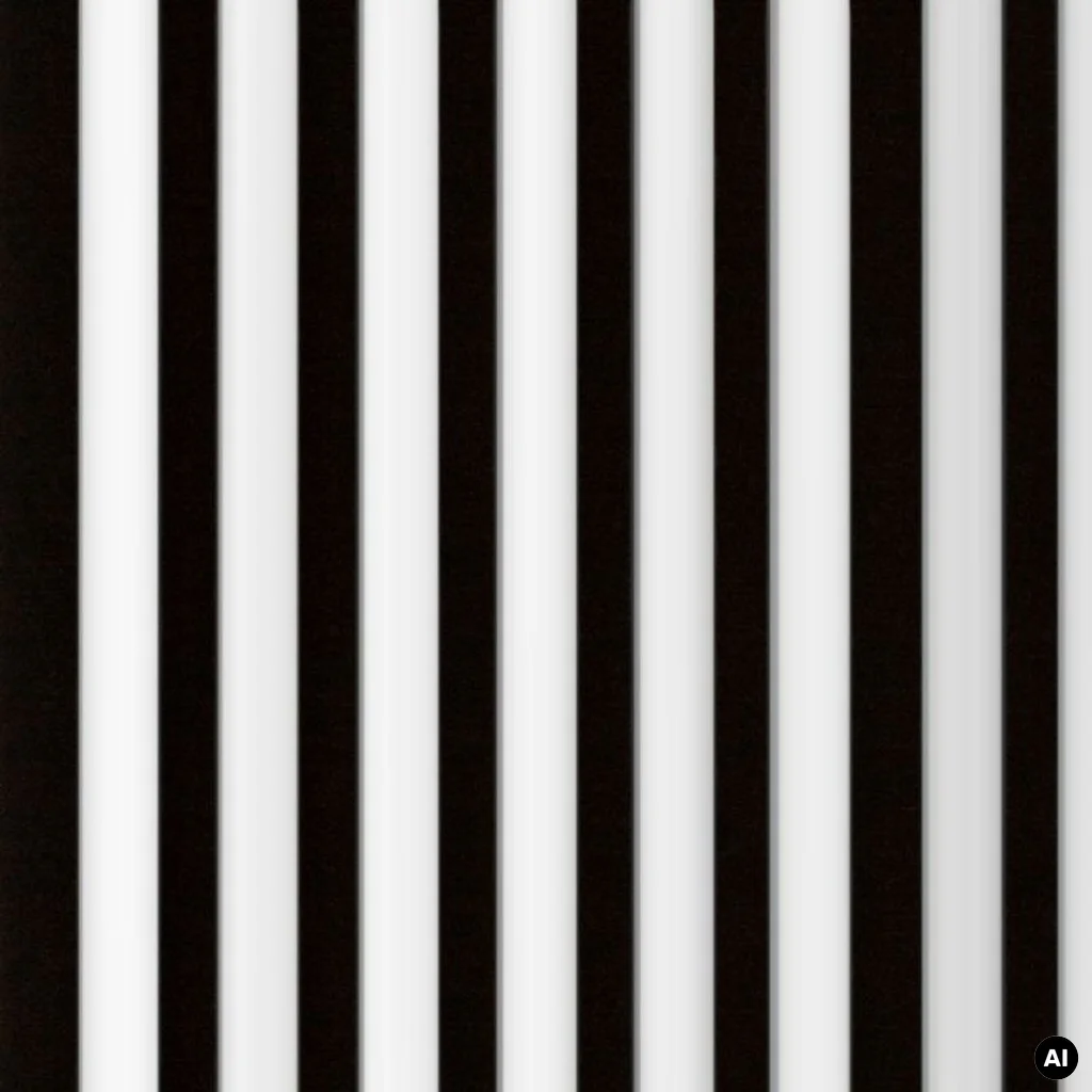 Lamele Panel lamelowy na filcu biały 2700 x 308 mm, 53615641105, Marbet Design