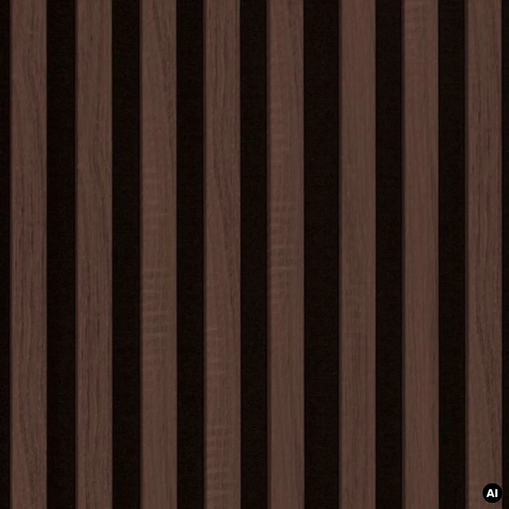 Lamele Panel lamelowy na filcu dąb ciemny 2700 x 408 mm, 53615642104, Marbet Design