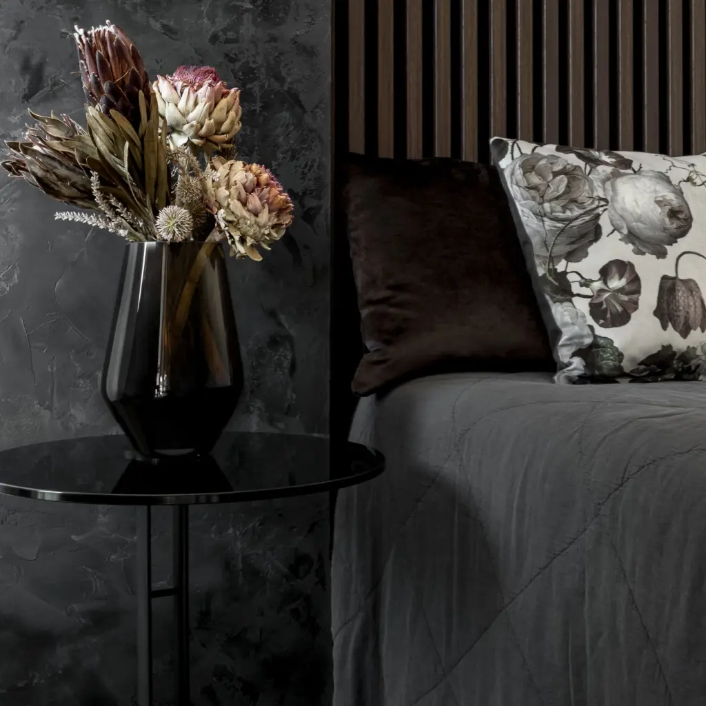 Lamele Panel lamelowy na filcu dąb ciemny 2700 x 408 mm, 53615642104, Lamele, Woodline, Marbet Design