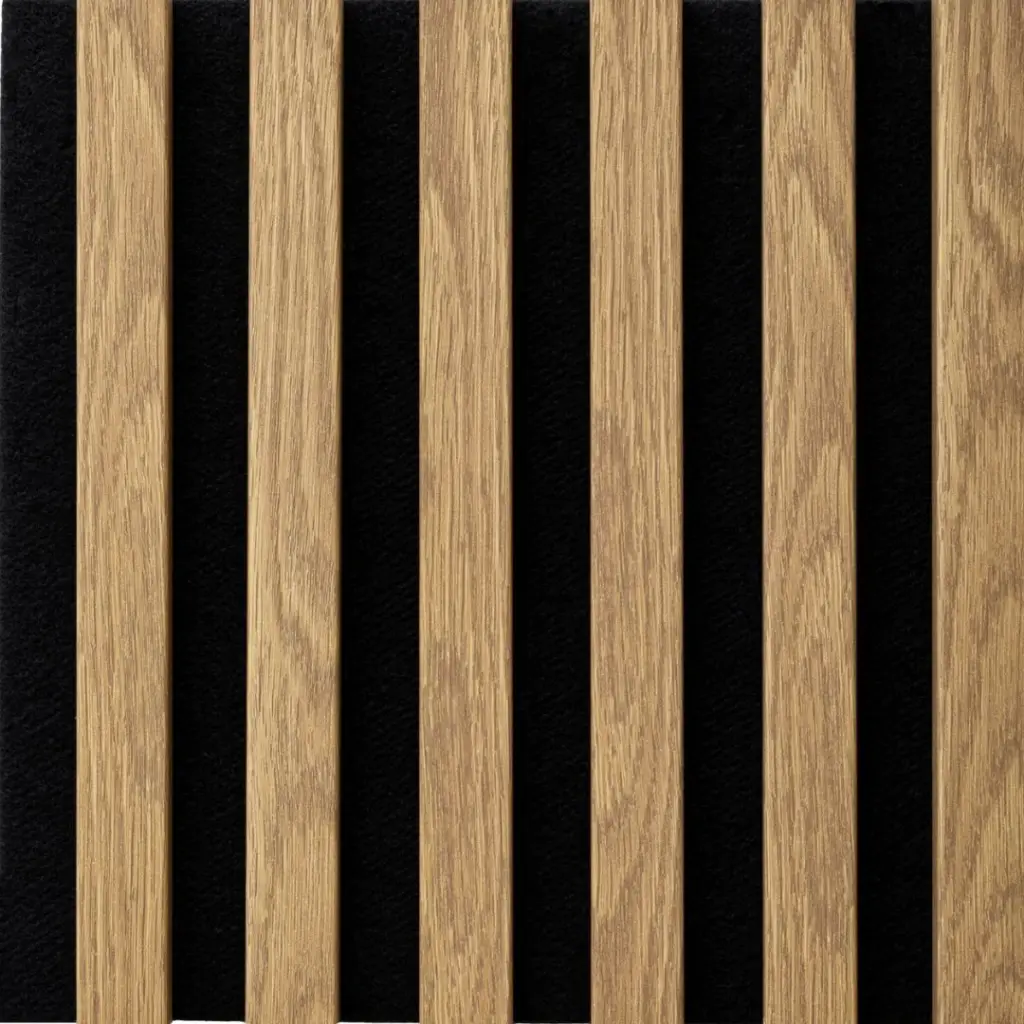 Lamele Panel lamelowy na filcu dąb jasny 300 x 300 mm, 53615643103, Lamele, Woodline, Marbet Design