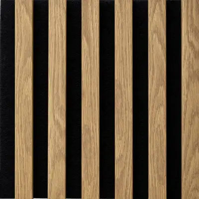 Lamele Panel lamelowy na filcu dąb jasny 300 x 300 mm, 53615643103