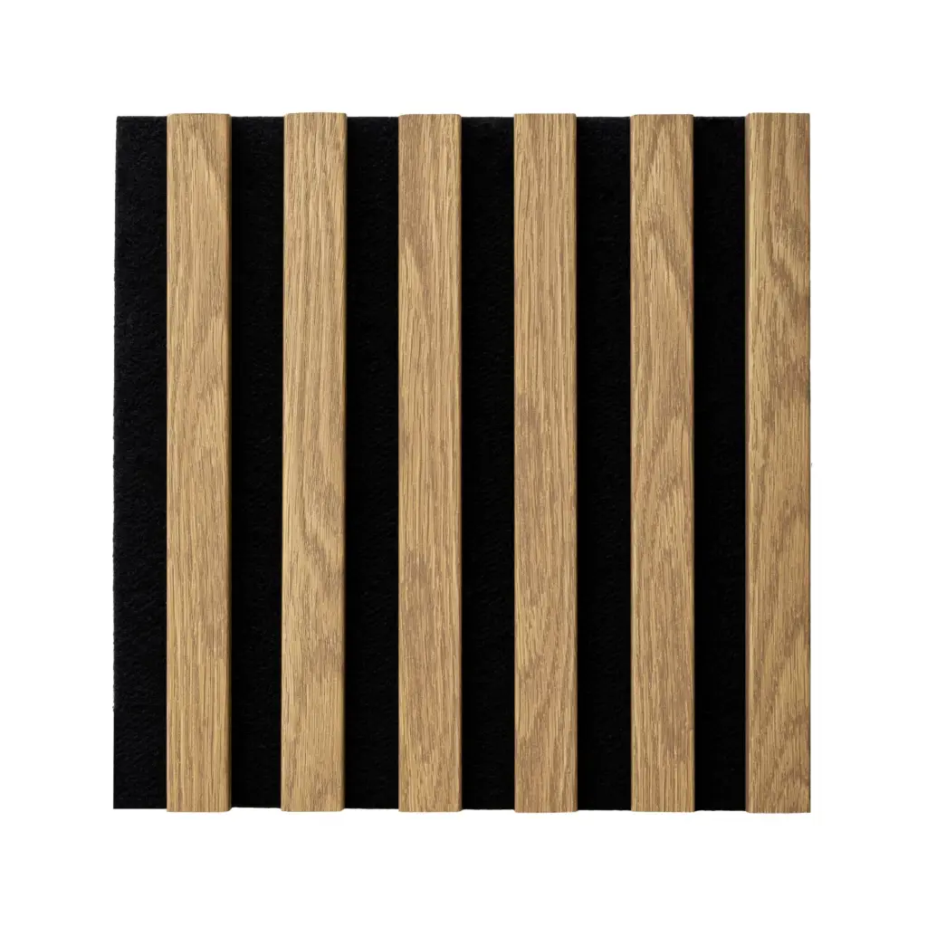 Lamele Panel lamelowy na filcu dąb jasny 300 x 300 mm, 53615643103, Lamele, Woodline, Marbet Design